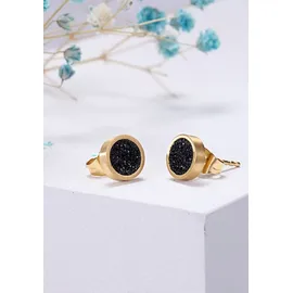 Kingka Ohrstecker Stardust Schwarz 8mm