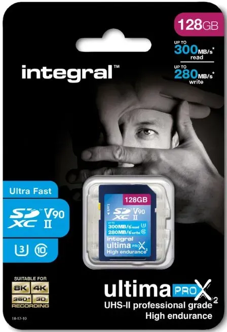 INTEGRAL SDXC-Card 128GB Ultima Pro UHS-II V90
