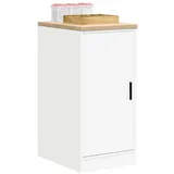 vidaXL Garagen-Aufbewahrungsschrank Weiß 40x51x85 cm Massivholz Kiefer 826895