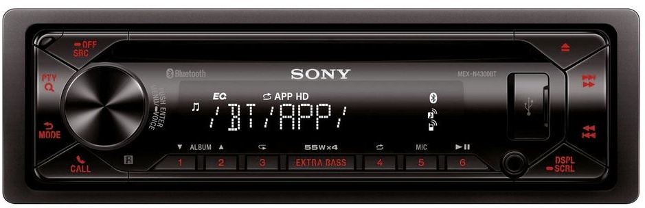 SONY MEX-N4300BT Autoradio mit Bluetooth Freisprecheinrichtung USB CD MP3