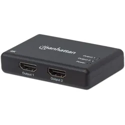 Manhattan HDMI Splitter 2-Port , 4K@30Hz, Displays output from x1 HDMI source to