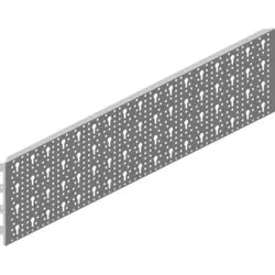 Stahl-Lochplatte Material STA weiß L.800mm B.200mm Element-System