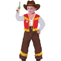 Blumen Paolo – Cowboy Kostüm Kinder S (3-4 anni) mehrfarbig