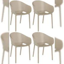 CLP Sky Pro Gartenstuhl 4er Set 0 x 0 x 0 cm taupe