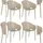 CLP Sky Pro Gartenstuhl 4er Set 0 x 0 x 0 cm taupe
