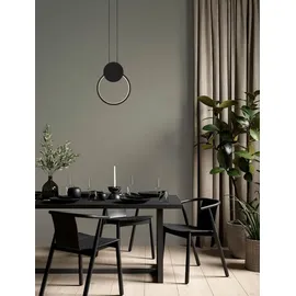 Nova Luce Wiro 1-flg. 30 cm rund schwarz