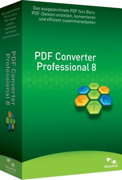 Nuance PDF Converter Professional 8 | Sofortdownload + Produktschlüssel