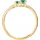 Live Diamond Ring goldgelb / smaragd 56