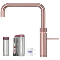 QUOOKER Wassersprudler Quooker Wasserhahn mit PRO3 Heißwasser & CUBE für Sprudelwasser Wasser, mit BieTal Trinktasse