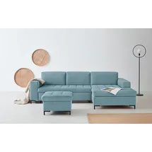 OTTO products Eckcouch Polyester 2-Sitzer Blau
