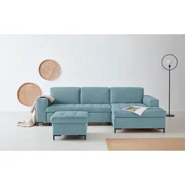 OTTO products Eckcouch Polyester 2-Sitzer Blau