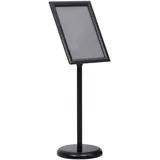 vidaXL A3-Plakatständer Schwarz Aluminiumlegierung