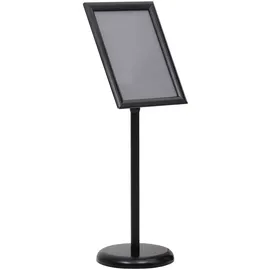 vidaXL A3-Plakatständer Schwarz Aluminiumlegierung