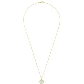 Amor Kette mit Anhänger Herz Gelbgoldfarben/Perlmutt