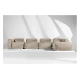 Konsimo Ecksofa Buffo ¦ beige ¦ Maße (cm): B: 365 H: 73