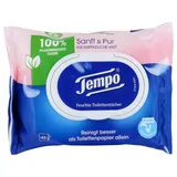 Tempo Feuchtes Toilettenpapier Sanft & Pur 1-lagig, 42 Tücher