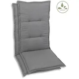 GO-DE Sesselauflage 100 x 50 x 5 cm grau 2 St.
