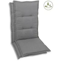GO-DE Sesselauflage 100 x 50 x 5 cm grau 2 St.