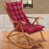 TAYGUM Hochlehner Auflagen 8cm, Gartenstuhlauflagen Hochlehner 120x50 Mit Bändern, Bequeme Sitzauflagen Gartenmöbel, Stuhlauflage Sitzkissen Indoor Outdoor Rückenlehne Auflage(Rot)