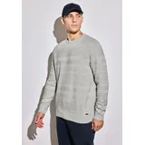 STREET ONE Rundhalspullover Grau XL