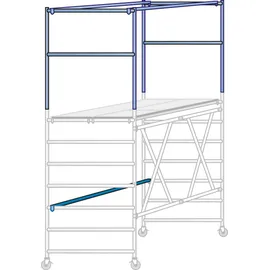 Iller-Leiter Klappgerüst mit Ausbaueinheit 0,75 x 1,80 m 3,50 m