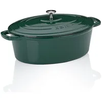 Kela Calido Bräter 33 x 26 cm oval smaragdgrün
