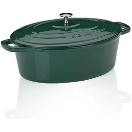 Kela Calido Bräter 33 x 26 cm oval smaragdgrün