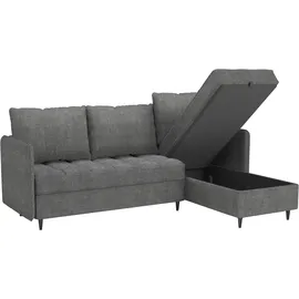 dorel home Ecksofa Chenille L-Form 2-Sitzer Grau