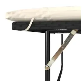 vidaXL Gartensofa mit Kissen 2-Sitzer Schwarz Poly Rattan