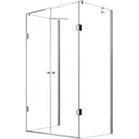 Glaszentrum Hagen Ares U-Kabine mit Pendeltür rechts 90 x 195 cm transparent/weiß