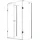 Glaszentrum Hagen Ares U-Kabine mit Pendeltür rechts 90 x 195 cm transparent/weiß