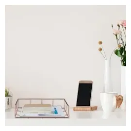 Relaxdays Briefablage, 2er Set, Metall, Dokumentenablage, HBT: 5,5 x 26 x 31,5 cm, Büro Schreibtischablage, roségold