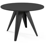 Feldmann-Wohnen Esstisch, Schwarz, Holz, Rund,Rund, Stativgestell, 100x76x100 cm, Esszimmer, Tische, Esstische