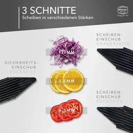 Boerner Pharma V6 Gemüsehobel fein 1-tlg. Schwarz