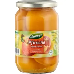 dennree Pfirsiche, halbe Frucht, entsteint bio