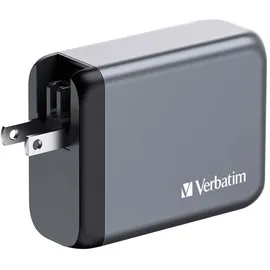 Verbatim GaN 100W, grau 1x USB-A, QC 3x USB-C PD, 3.0, 3.0