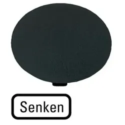 Eaton 218280 Tastenplatte, Pilz schwarz, SENKEN M22-XDP-S-D18