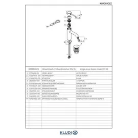 Kludi Bozz Einhandmischer Chrom