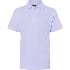 James & Nicholson Kinder Piqué Polo Junior Hochwertiges Polohemd mit Armbündchen lila, Gr. XL
