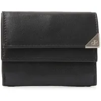 Portemonnaie Herren klein | Portemonnaie Herren Leder | Brieftasche Herren | Brieftasche Herren | Sehr kompaktes Portemonnaie Herren | Geeignet als... - Schwarz