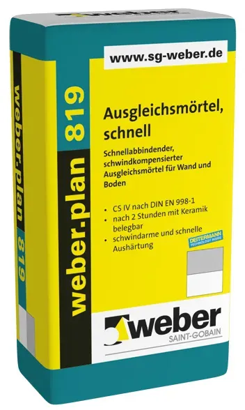 Ausgleichsmörtel, schnell - weber.plan 819, 25kg