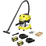 Kärcher Home & Garden WD 4-18 S Dual Battery Set V-20/22 1.628-626.0 Akku-Nass-/Trockensauger 380W