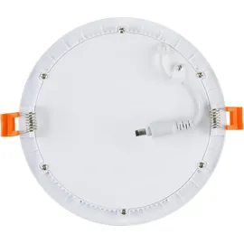 efectoLED LED Einbaustrahler flach 12W Rund SuperSlim Ausschnitt Ø 155 mm 3000K Warmweiß