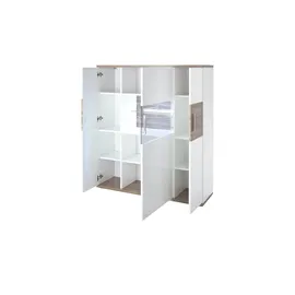 U N O Sports uno Highboard Zypern ¦ weiß ¦ Maße (cm): B: 120 H: 135 T: 37.0