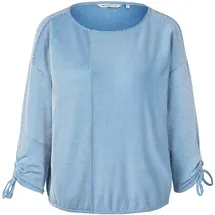 Tom Tailor 3/4-Arm-Shirt Blau/Weiß XL