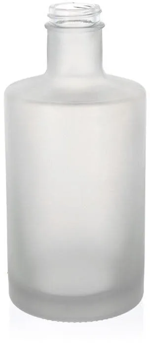 Botella de vidrio 'Caroline' de 500 ml, efecto helado, boca: GPI 33