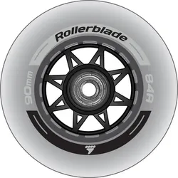 ROLLERBLADE 90MM/SG9 WHEEL/BEARING XT, CLEAR, ONE SIZE