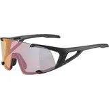 Alpina Hawkeye S QV black matt, Fahrradbrille Sportbrille schmal