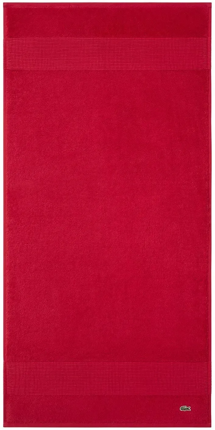 Lacoste Frottier Handtücher Lecroco Gästetuch 40x60 cm | rouge - rot