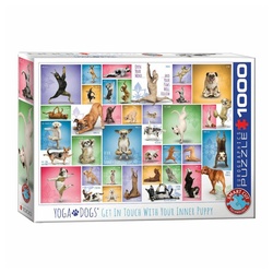 EUROGRAPHICS Puzzle »Yoga Hunde«, 1000 Puzzleteile bunt